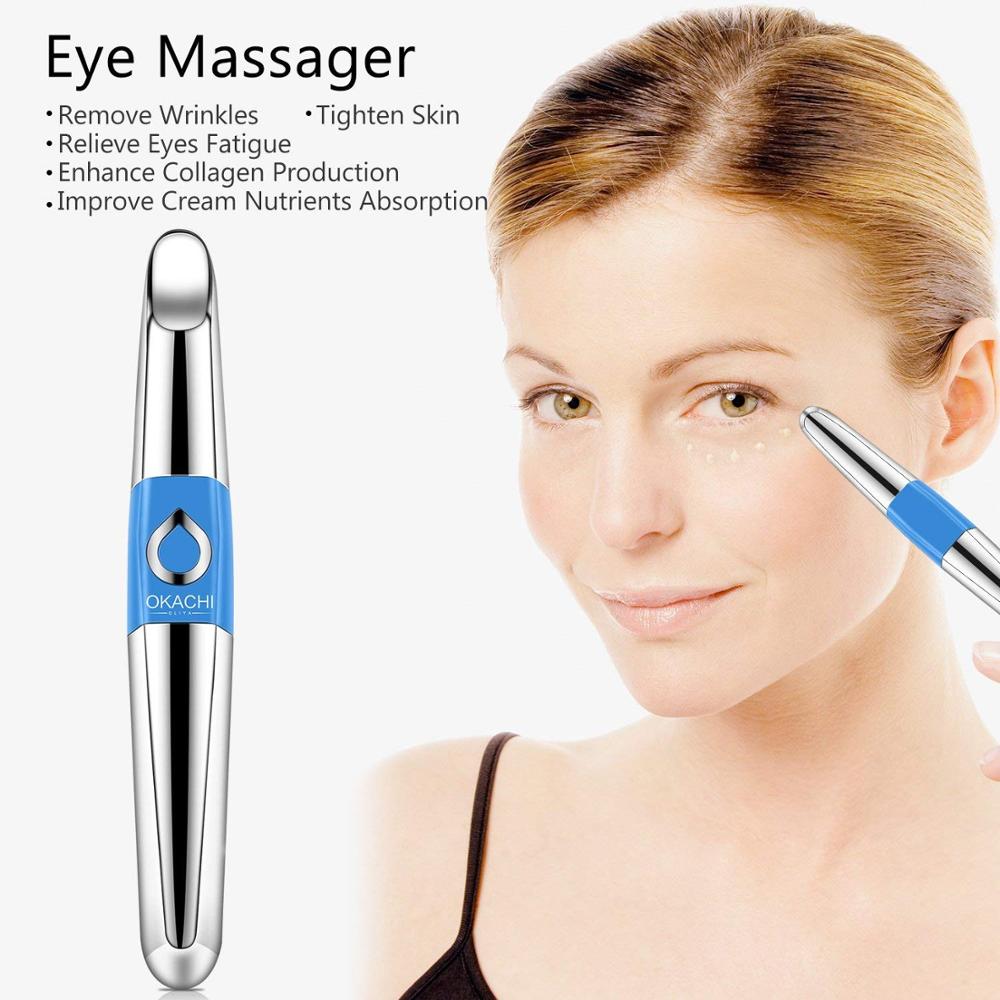 Handheld Mini Oog Massage Apparaat Pen Type Elektrische Facial Hoge Frequentie Trillingen Beauty Spa Ogen Massage Rollers &amp; Pennen