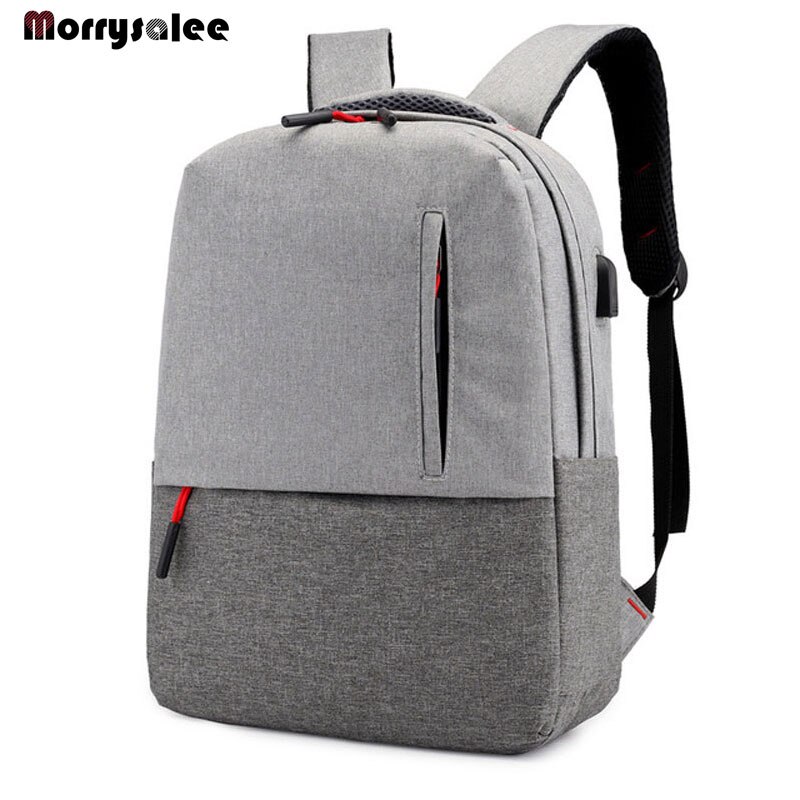 Rugzak Mannen School Student Loptop Backbags Voor Ipad Usb Rugzak Reizen Business Daypacks Mochila Hombre Back Pack: gray