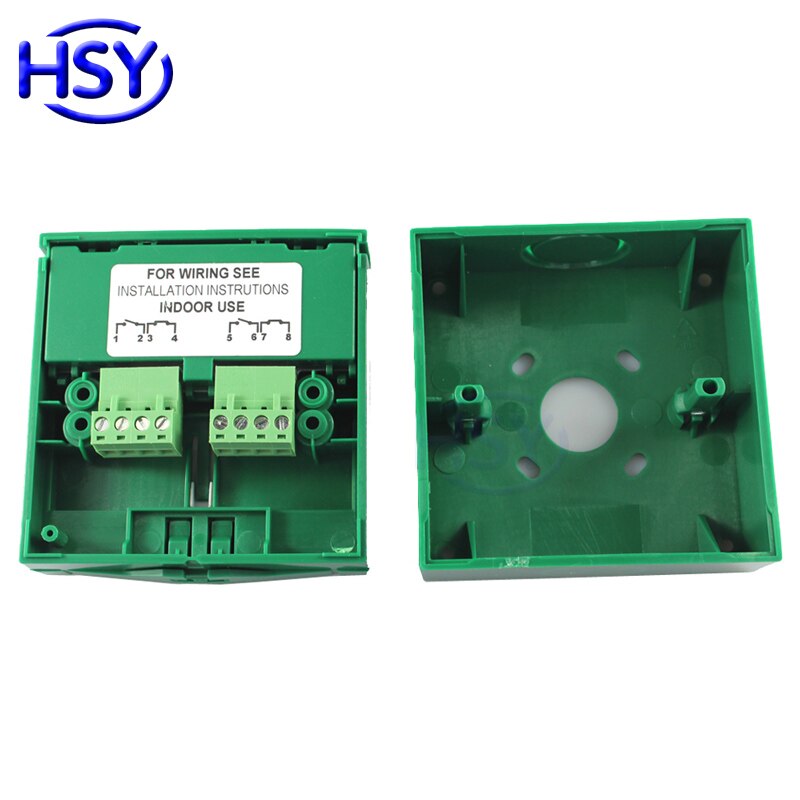 HSY Resettable Emergency Glass Break Fire Alarm swtich Door Release Urgent Button Exit Release Switch with Cover