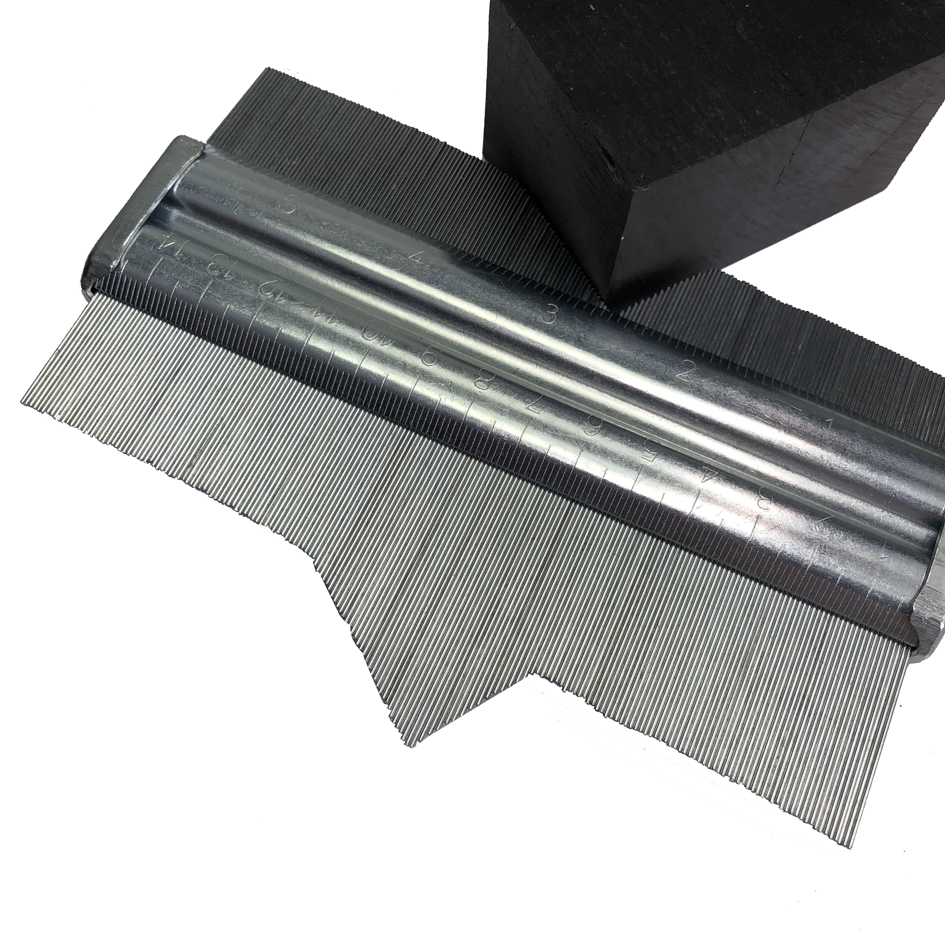 150mm kolstålprofil konturmätare djup dekorationsmall kakel stålmetall kakel laminat profil träform