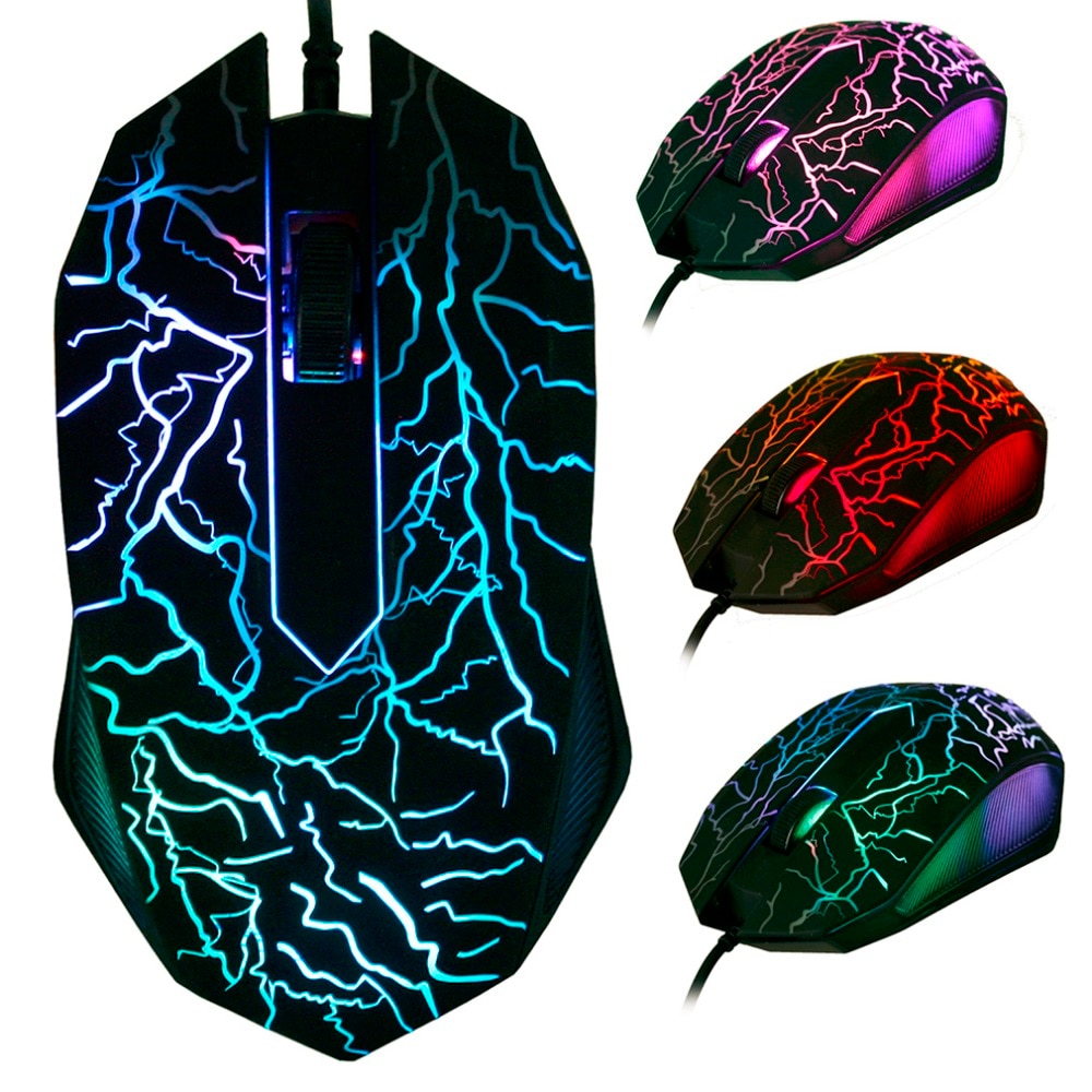 Wired Gaming Mouse 3200DPI LED Optical 3 Knoppen 3D USB Pro Gamer Computer Muizen Voor PC Verstelbare USB Wired computer Muis