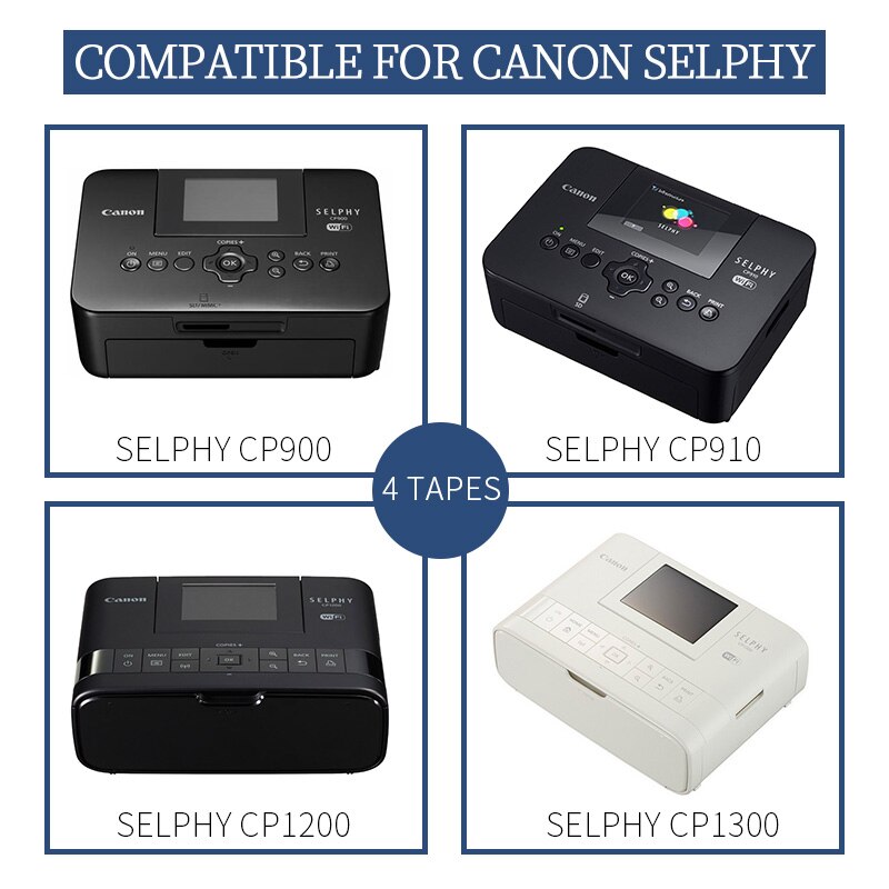 Uniplus Inkt Papier Set Voor Canon Selphy Cp1300 Printer Compatibel CP1200 CP910 CP900 2 Inkt 72 Vellen Fotopapier Kleur afdrukken