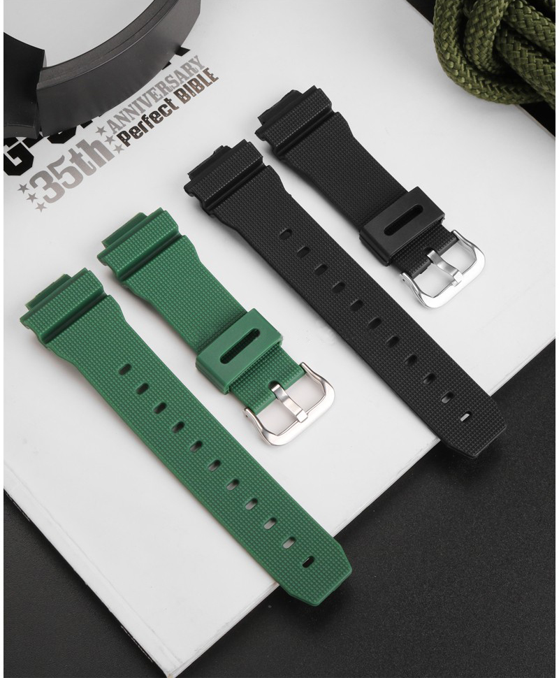 pour Casio G-SHOCK Bracelet en Silicone GM2100/5600/6900 GA2100 DW5600 Bracelet de montre étanche en caoutchouc Bracelet de montre hommes 16MM