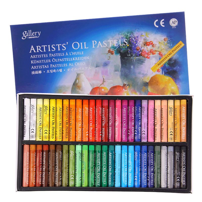 50 stk olie pastel sæt 48 farver maling kit til kunstner studerende graffiti blød pastel maleri tegning pen skole kunstforsyninger: Default Title