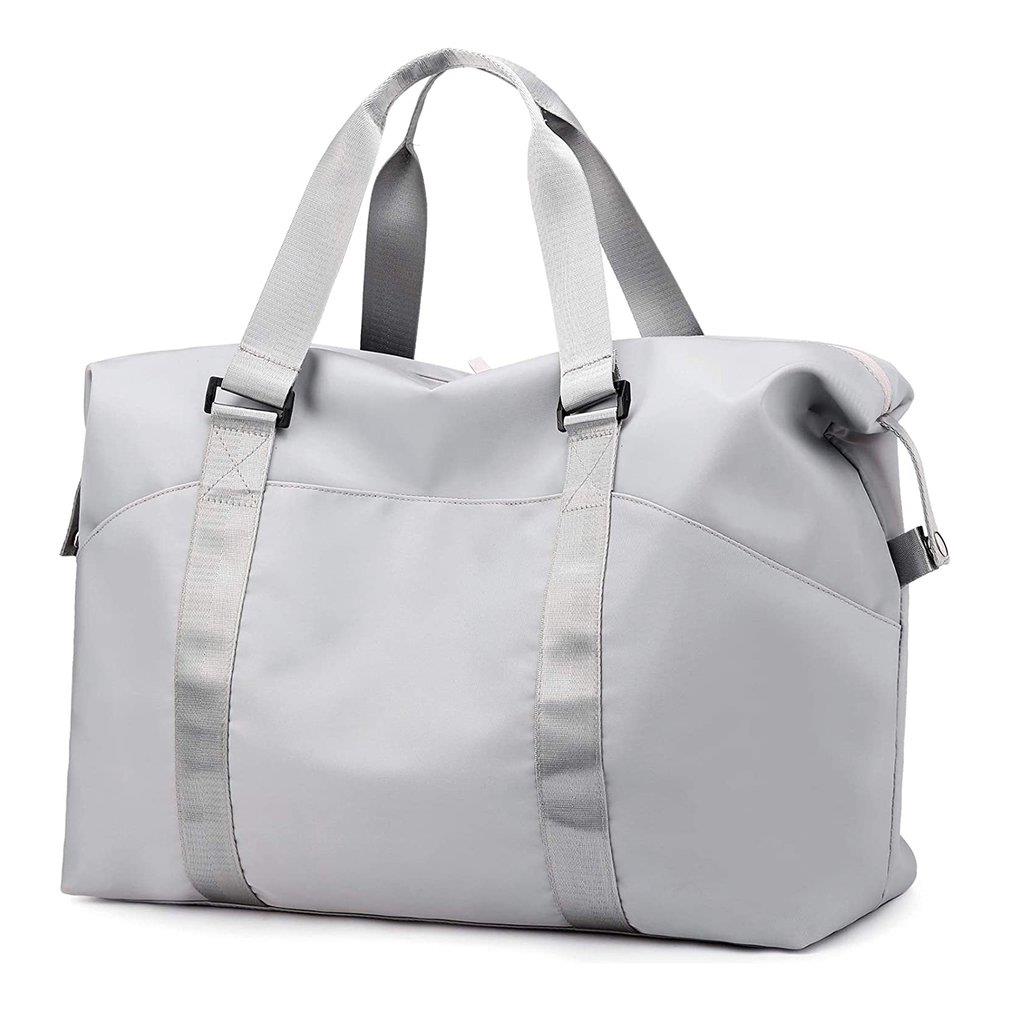 Travel Bag Short Tour Weekend Sports Gym Duffel Bag Waterproof Large Capacity Suitcase Luggage Shoulder Bag With Shoes Warehouse: gray