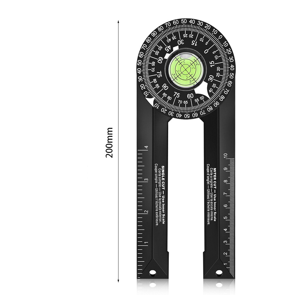 Transportador de sierra de inglete, regla buscador de ángulo de 360 grados, transportador Digital, calibrador de nivel, inclinómetro, herramientas de medición para carpintería