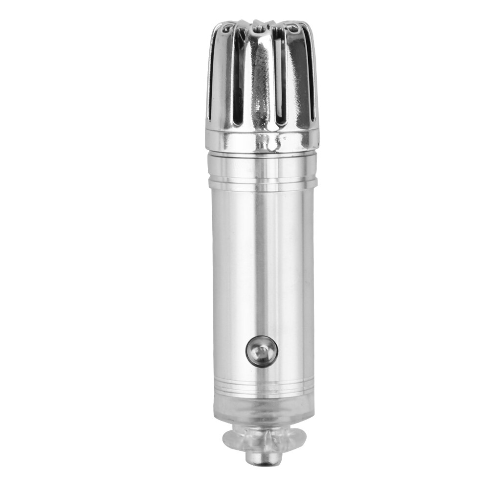 Leepee bil luftfrisker iltbar ozon ionisator renser mini bil luftrenser auto frisk luft ionisk renser 12v universal: Sølv