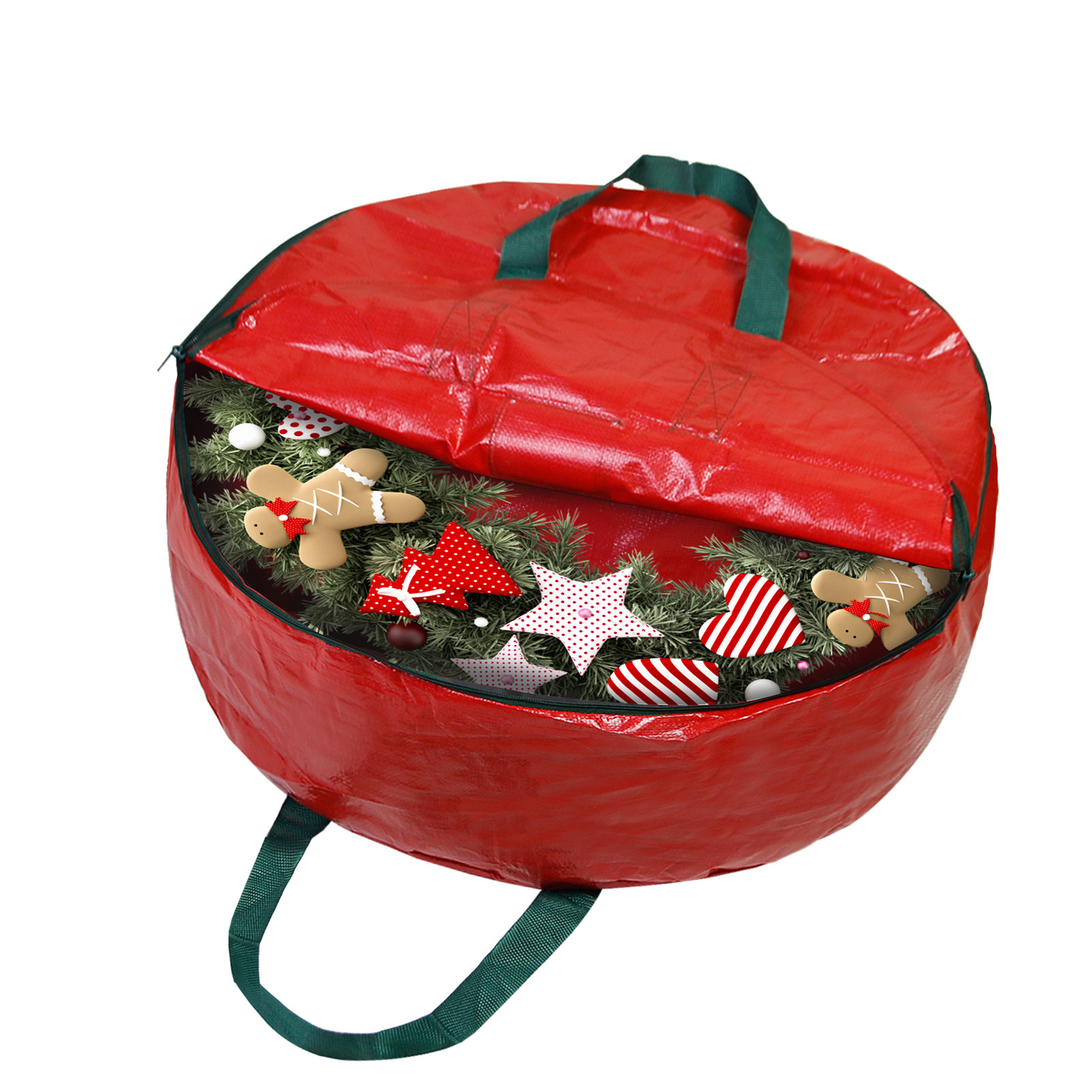 Christmas Wreath Portable Large-capacity Storage Bag Dust-proof Storage Bag Waterproof and Insect-proof Plastic Bag