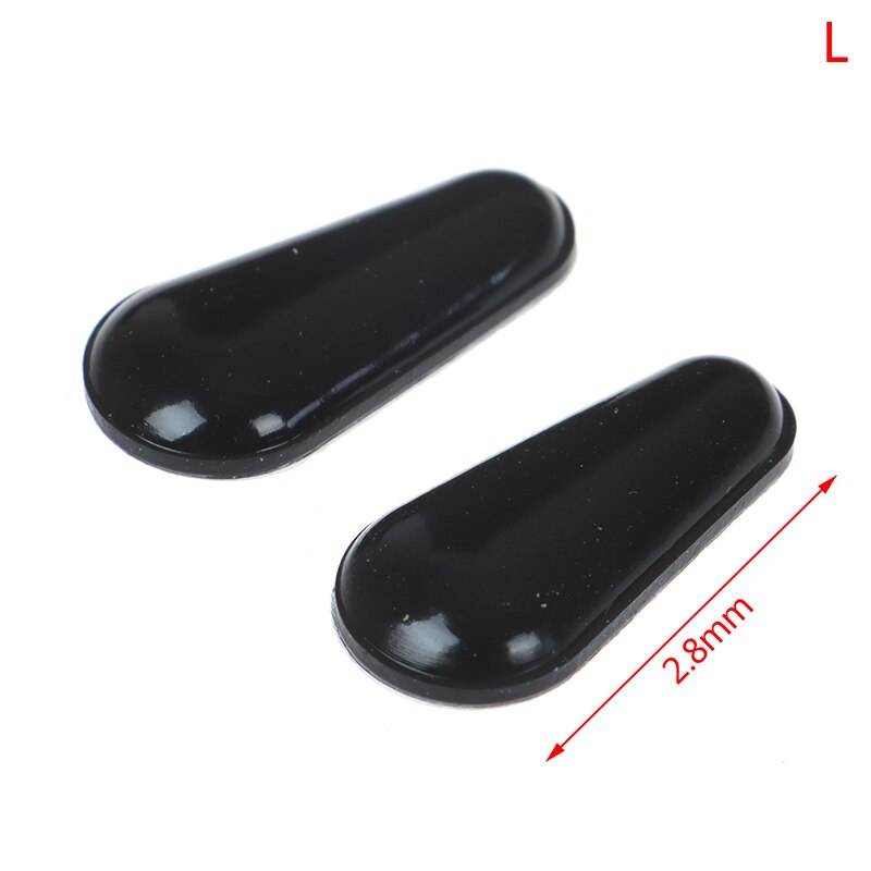 10 Paar Black Clear Water Siliconen Antislip Neus Pads Voor Bril: L Black