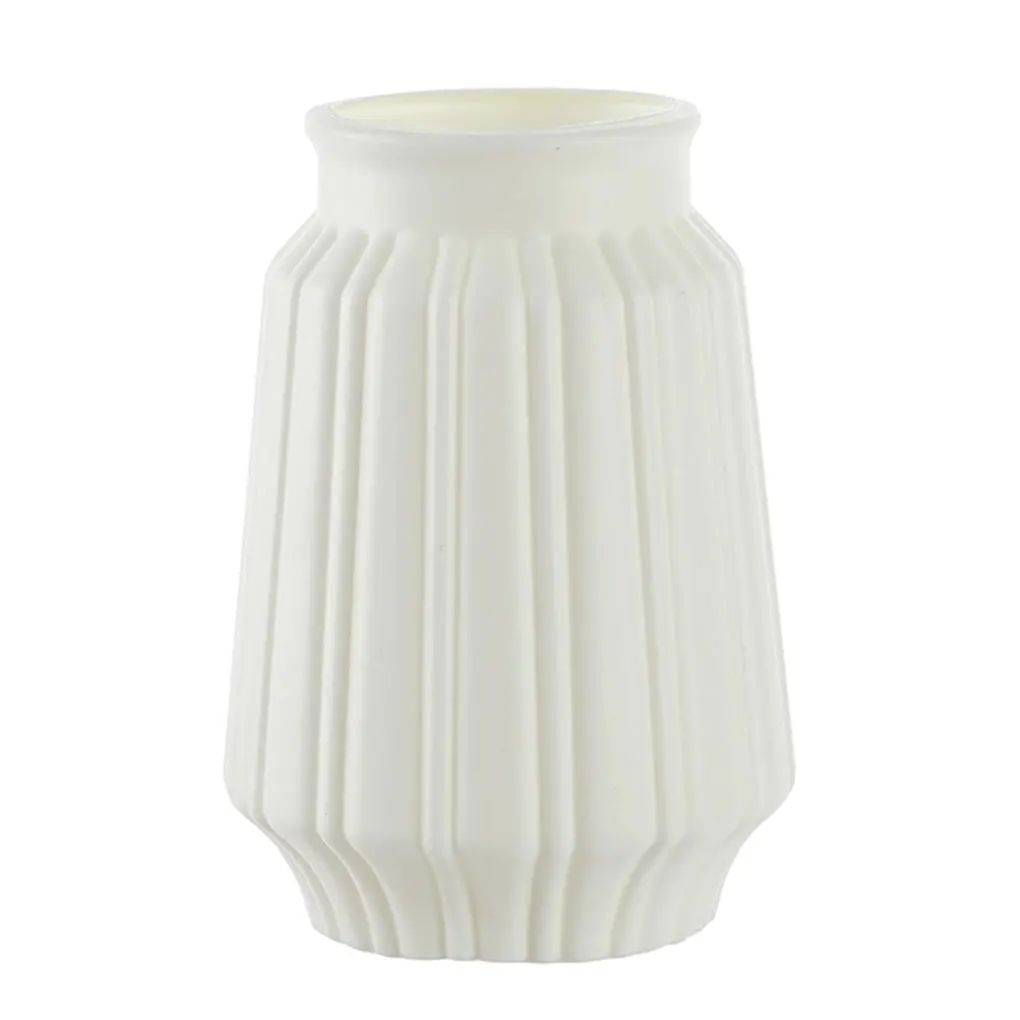 Handgemaakte Bloempot Voor Unieke Decoratie In Woonkamer Elegante Decoratie Vazen Voor Bloemen Blauw: WHITE