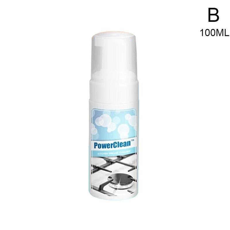 PowerClean Grease Cleaner Cleaning Kitchen Grease Cleaner All-Purpose Rust Cleaner Bubble Household Cleaning 30/100/200ml: 100ml 