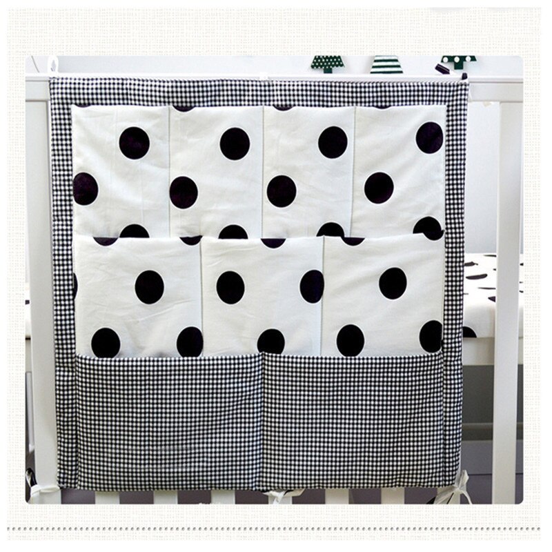 Star Baby Cot Bed Nursery Hanging Storage Bag Crib Organizer Storage Bag 60*50cm Toy Diaper Pocket for Crib Bedding Set