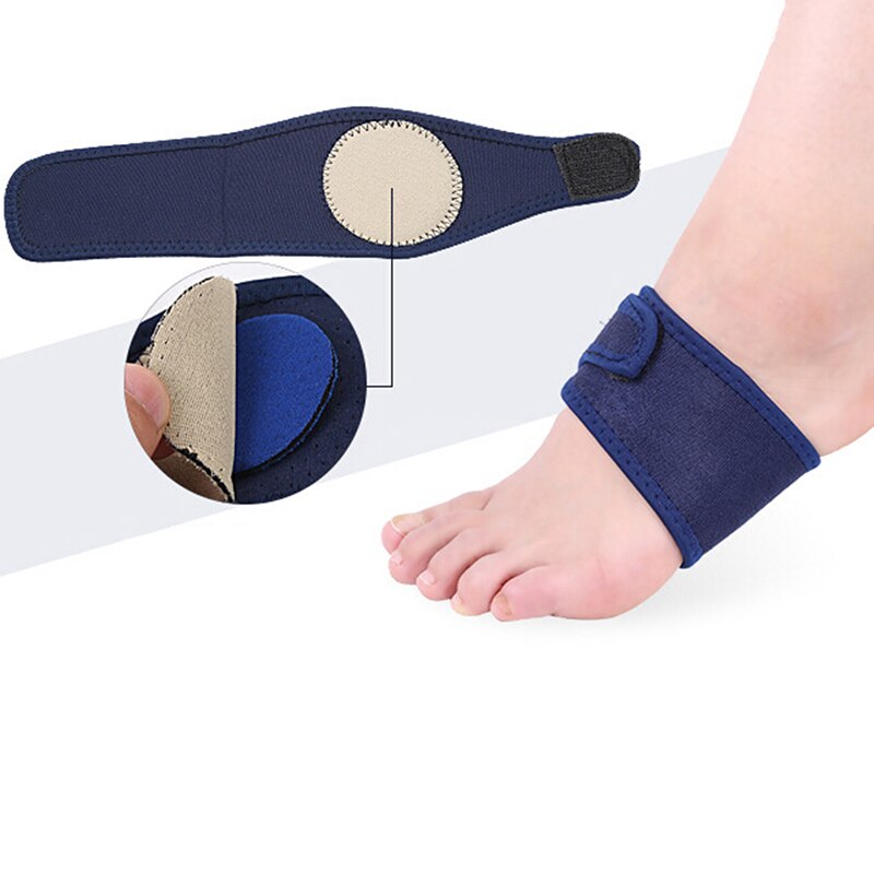 1 Paar Elastische Schoen Pad Silicagel Hoge Boog Orthesen Bandage Voor Hak Foot Pain Relief Fasciitis Plantaris Orthopedische Inlegzolen
