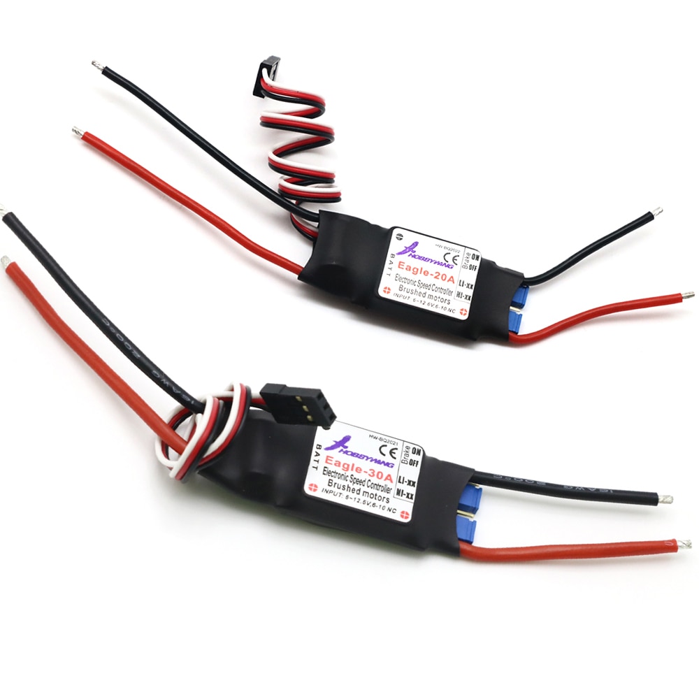 Hobbywing Eagle 20A/30A Brushed ESC W/1A BEC Speed Controller For Brushed Motor For RC Airplane