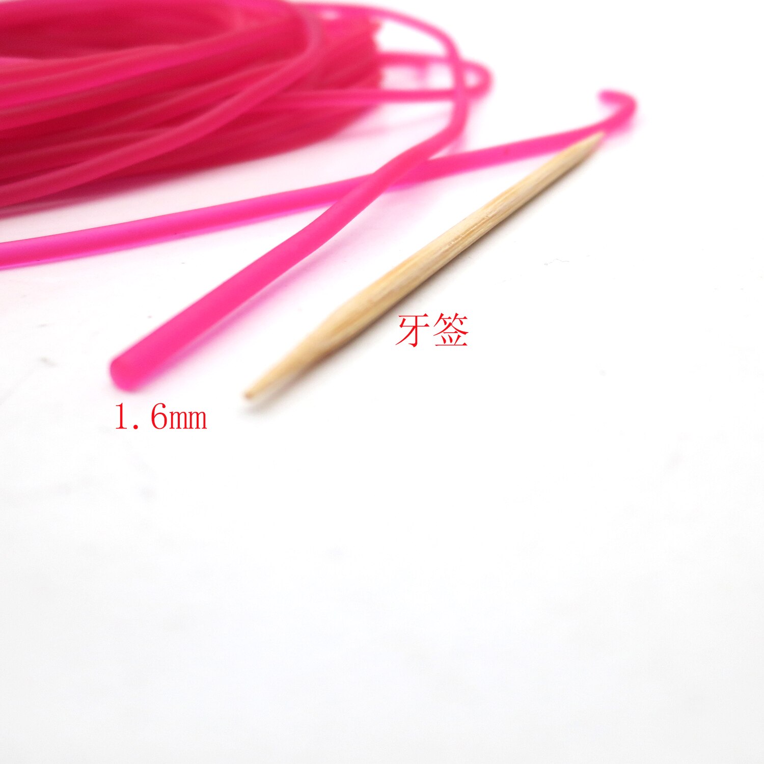 1.6mm rubber solid elastic rubber line 10m rubber line for fishing traditional level round elastic rope tied line fish