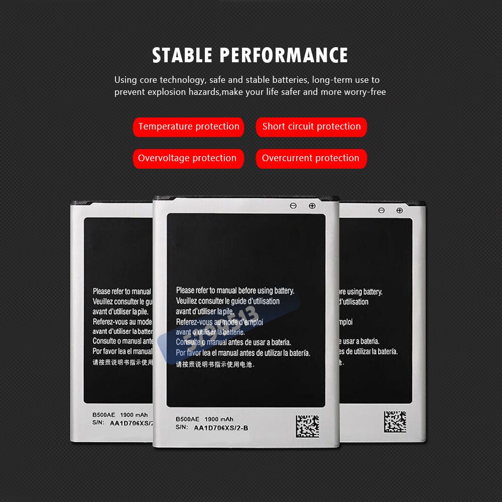 1900Mah B500BE Batterijen Voor Samsung Galaxy S4 Mini I9192 I9195 I9190 I9198 J110 I435 I257 C5350 C3752 Vervanging Telefoon batterij