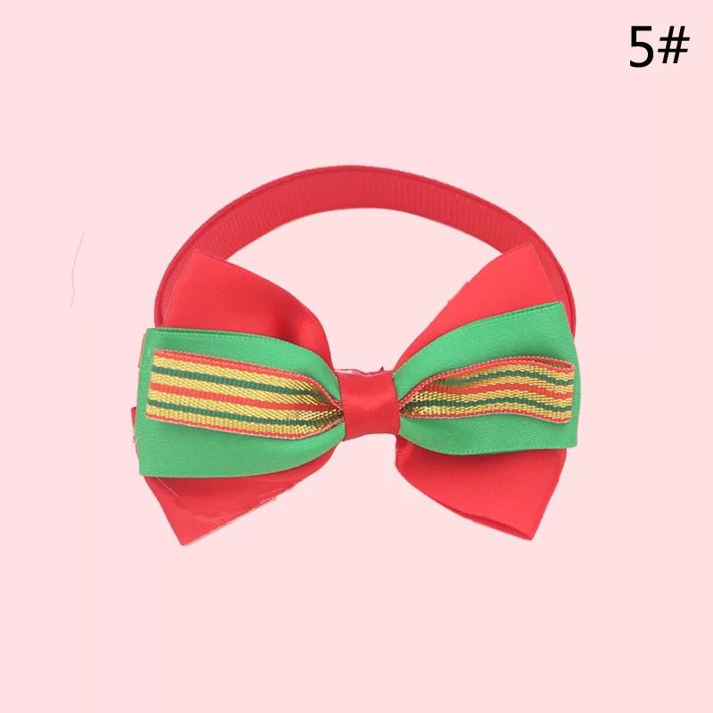 Accesorios de Navidad para mascotas corbata de perro y gato suministros para mascotas cachorros de peluche gatos miniatura accesorios para mascotas collar: Verde claro