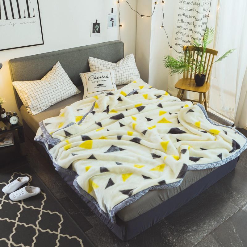 luxuriöse Blumen verrotten Doppel-seite Herbst Winter Dicke Raschel Decken Zwilling Voll Königin Größe Erwachsene freundlicher Polyester Bettlaken: C