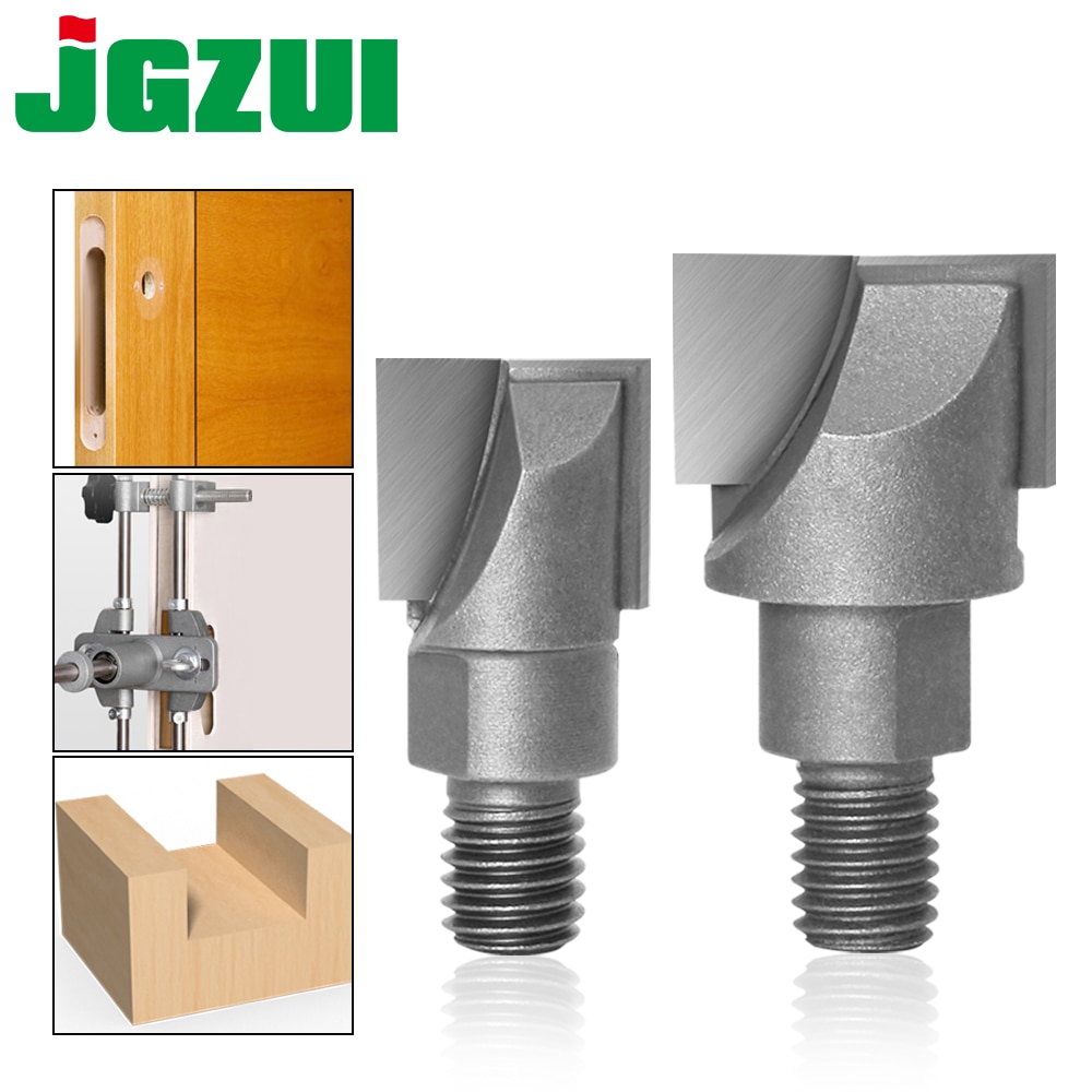 1pcs 10MM Shank CNC Cleaning bottom router bit Woodworking Tools two Screw thread cutter lock milling cutter
