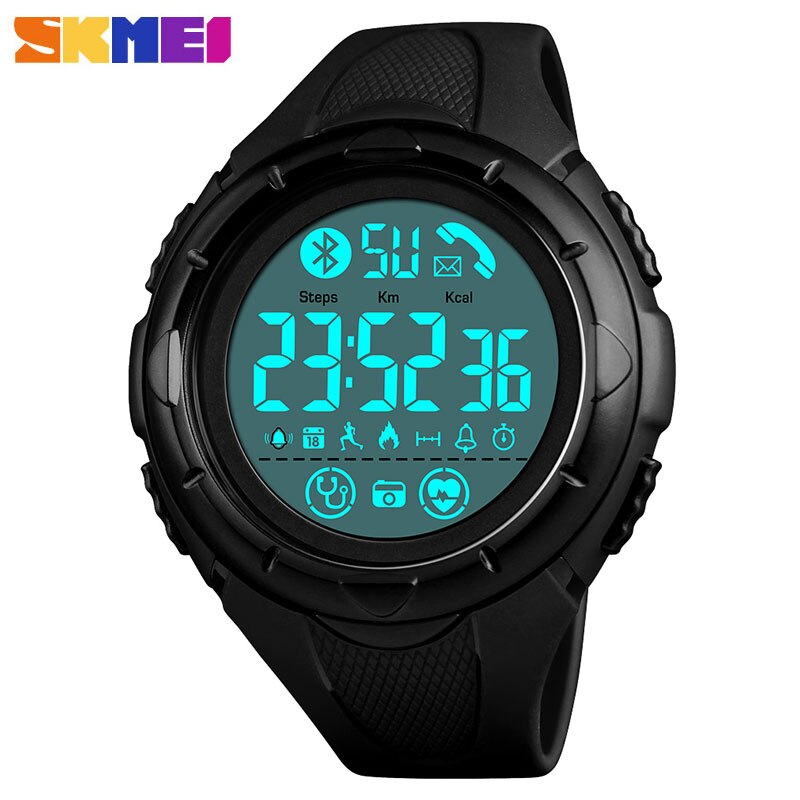 Skmei Waterdicht Heren Horloges Casual Led Digitale Outdoor Sport Horloge Mannen Multifunctionele Bluetooth Horloges