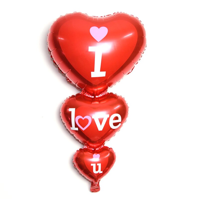 Stor jeg elsker dig / lykkelig dag breve balloner kærlighed hjerte engagement jubilæum bryllupper valentinsdag party indretning forsyninger 889. aug: Default Title