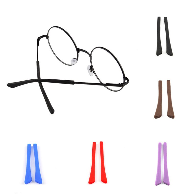 1 Paare Gläser Beine Hülse Zubehör Anti-aus Silikon Ohr Haken Für Frauen Männer Süßigkeiten Farbe Brillen Halfter Anti-Unterhose Brillen