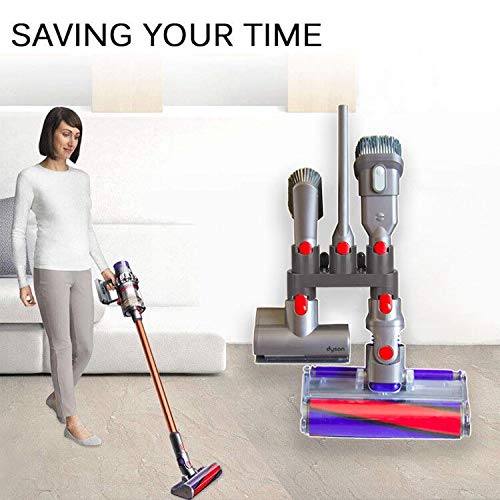 Opbevaringsbeslag holder til dyson  v7 v8 v10 absolutte støvsuger dele børste stativ værktøj dyse base docks station tilbehør