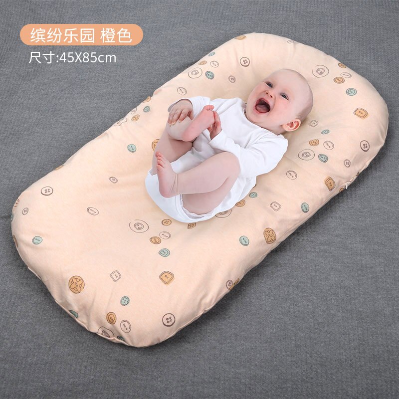Lit bionique Portable pour bébé, lit à pression en coton, amovible et lavable, nid d&#39;utérus pour -né: Orange paradise