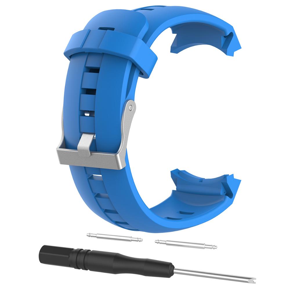 Correa de silicona para Suunto Spartan ULTRA Sport, pulsera para Suunto Spartan AMBIT3, Correa VERTICAL / Traverse: blue / For Ambit3 Vertical