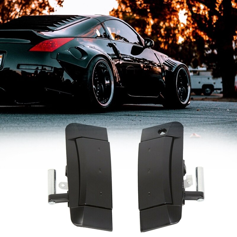 Car Left &amp; Right Outside Exterior Black Door Handle for Nissan 350Z 2003 80607-CD41E 80607-CD41D: Default Title