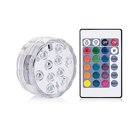 10Leds Zwembad Licht Rgb Submersible Licht Onderwater Led Night Light Voor Outdoor Vaas Aquarium Vijver Disco Bruiloft party: Default Title