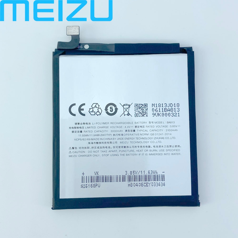 Meizu 100% Originele 3100Mah BA813 Batterij Voor Meizu V8 Pro M813Q M8 M813H Mobiele Telefoon Batterij