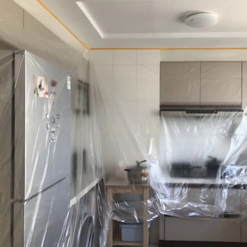 Waterproof Simple Convenient Transparent Plastic Furniture Decorative Cover Cloth Dust Cloth Disposable Dust Cover