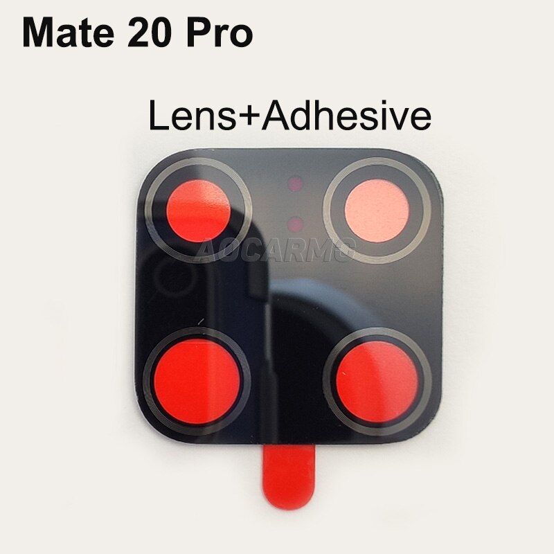 Aocarmo Achter Back Camera Lens Glas Ring Cover Met Sticker Frame Vervanging Deel Voor Huawei Mate 20/Mate 20 Pro: Mate20 Pro Lens
