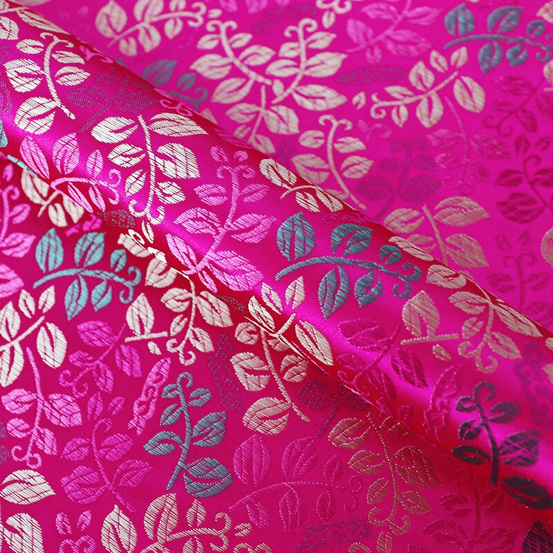 Satijn Kledij Stof Brokaat Jacquard Stoffen Materiaal Voor Naaien Cheongsam En Kimono Patchwork Steken Van Verschillende Kleuren