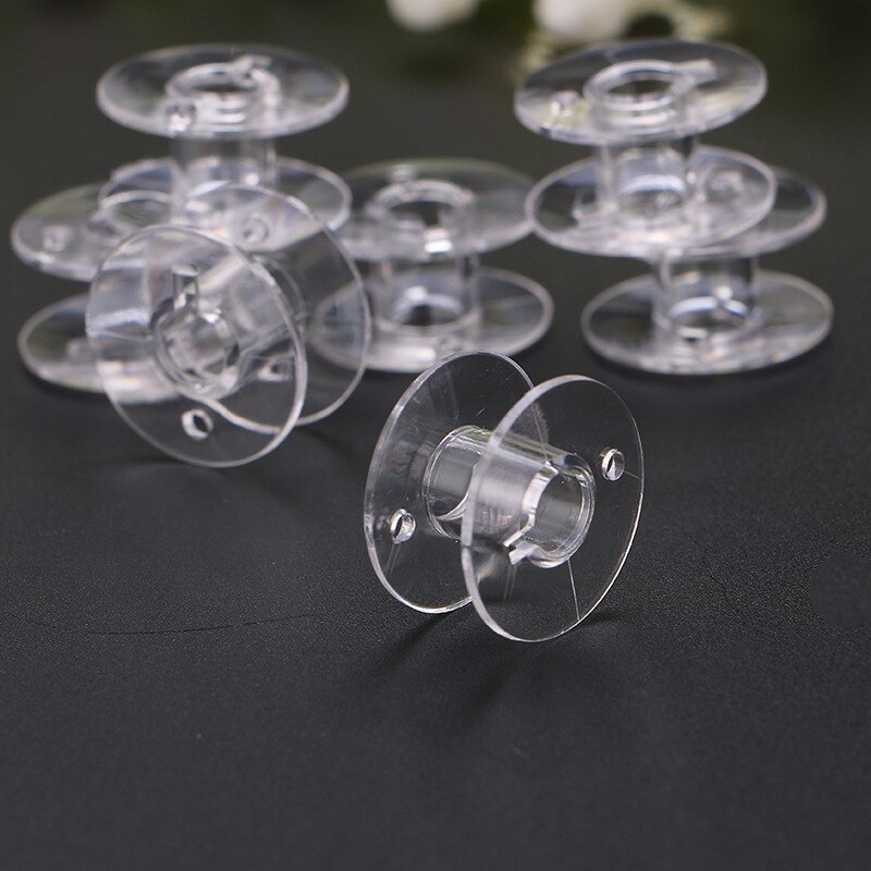 20 PCS CLEAR PLASTIC SEWING MACHINE BOBBINS 2518P FOR SINGER BROTHER JANOME TOYOTA SA156 15J CLASS 15