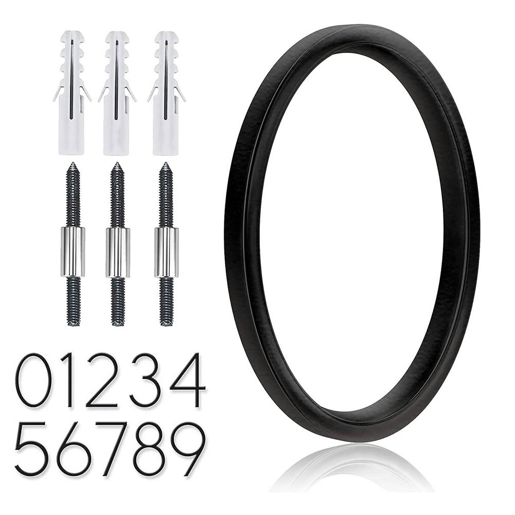 Floating House Number Metal Number Statue Modern Mailbox Numbers For Yard Street Door Decor Black Numbers Address Plaque