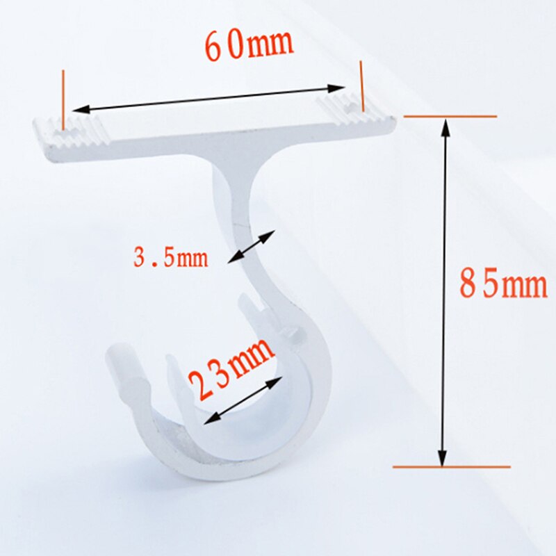 1 support de tringle à rideau, accessoires de fenêtre, support fixe et robuste, structure métallique suspendue, réglable, installation facile, crochet de bricolage pour la maison