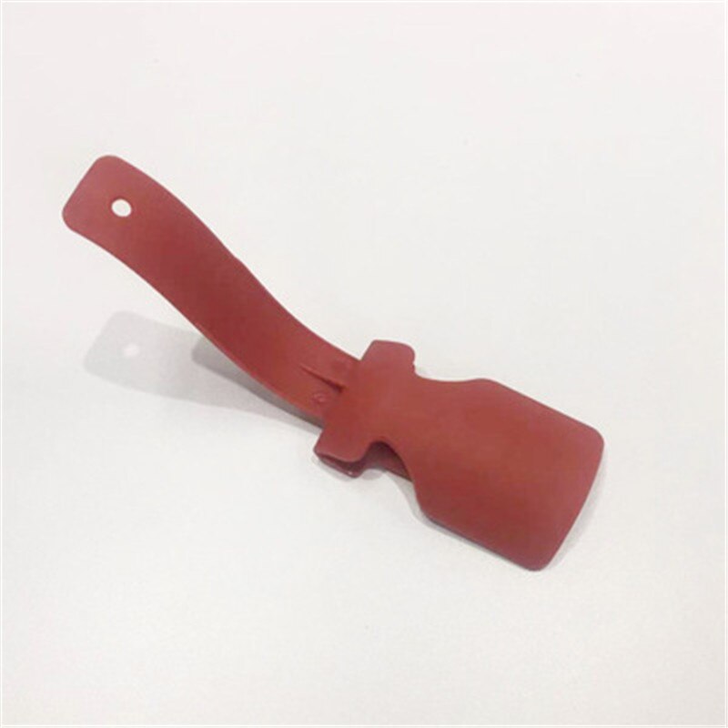 2Pcs Lazy Unisex Slijtage Schoen Hoorn Helper Schoenlepel Op En Schoen Stevige Slip Aid: 1pc Red