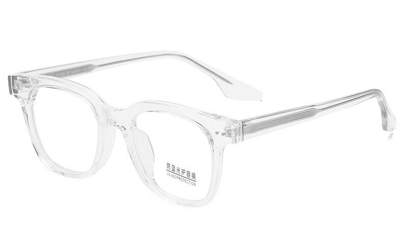 Kachawoo eyeglasses men clear lens tr90 acetate optical glasses frame for women black leopard square eyewear frame: transparent