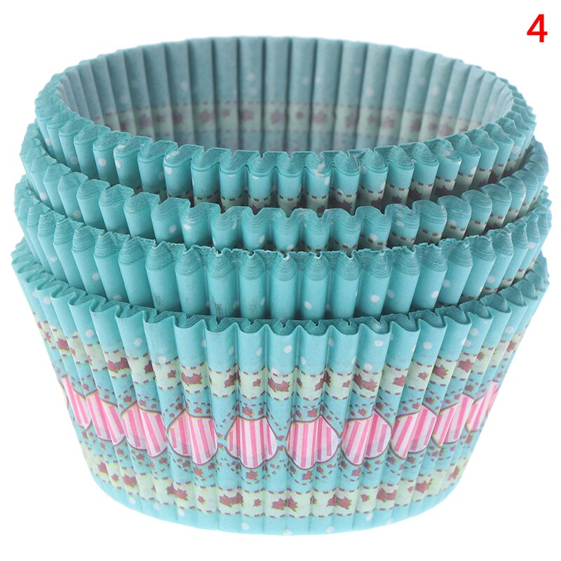 100 stk hjem bordservice engangskage papir kopper søde festforsyning cupcake wraps: N4