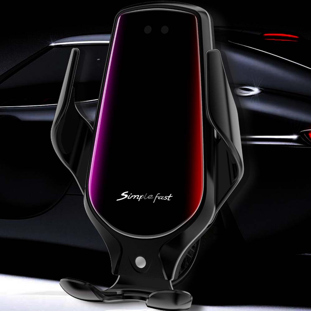 10W Car Wireless Charger Automatic Clamping Infrared Induction Qi Wireless Charger Car Phone Holder Car Charger For Phone R3