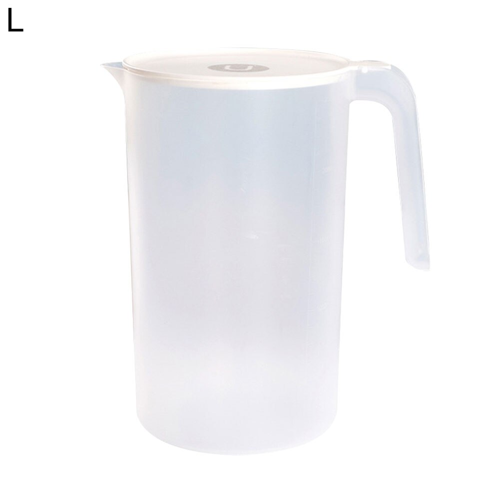 2000/2500ml Clear Water Pitcher Large Capacity WaterPot Cold Water Jug Kettle Ergonomic Handle Water Container Bottle Drinkware: White 2500ml