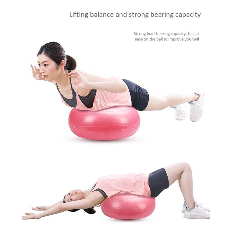 TopDonut Yoga Ball Thickened for Yoga, Birthing,Pilates and Balance Training in Gym, Office or Clroom