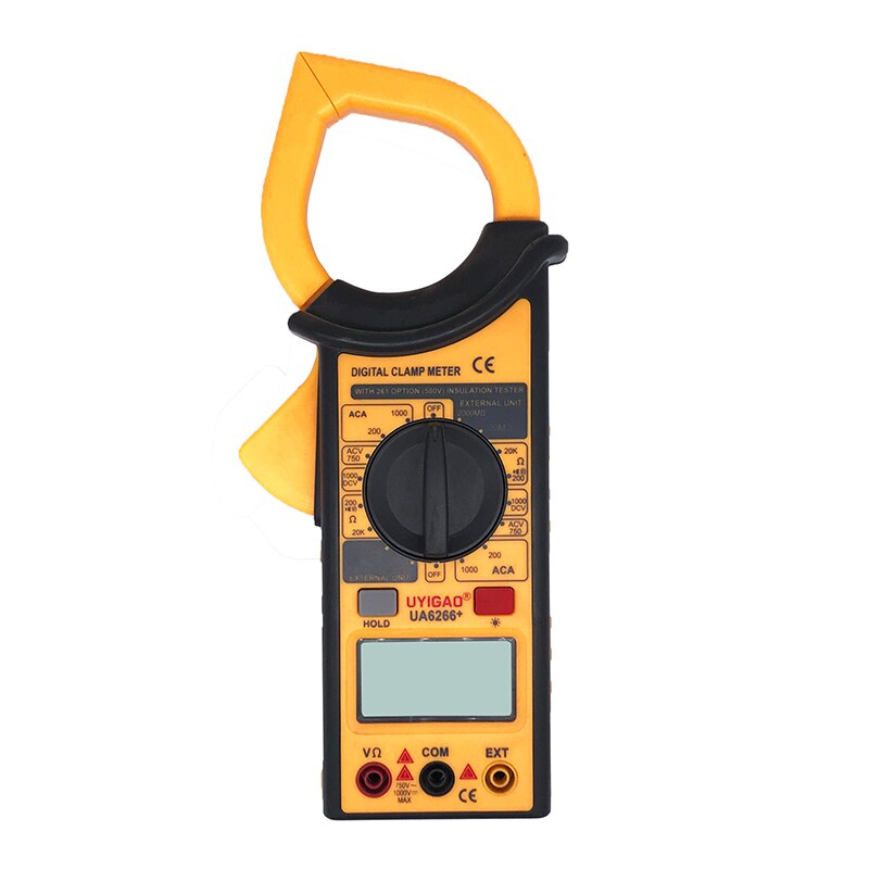 50mm Digital Clamp Meter Multimeter Large Range Measurement Mini ACA AC DC Current Clamp Meter with Data Hold Function