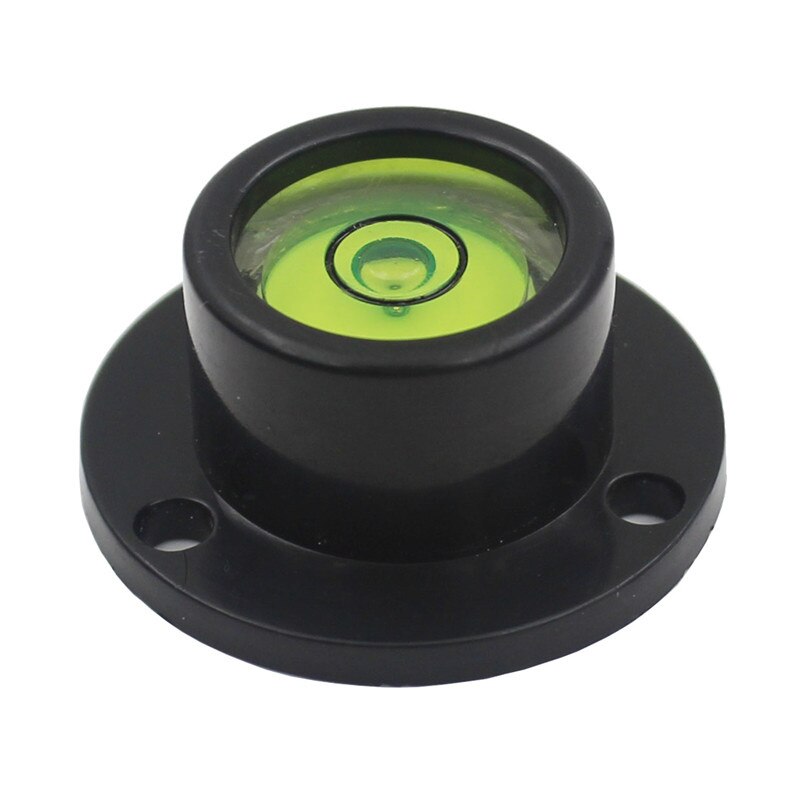 Mini Spirit Level Bubble Flange Belt Base Circular Bubble Level Horizontal Bubble Bullseye Level Measurement Instrument Tool: A