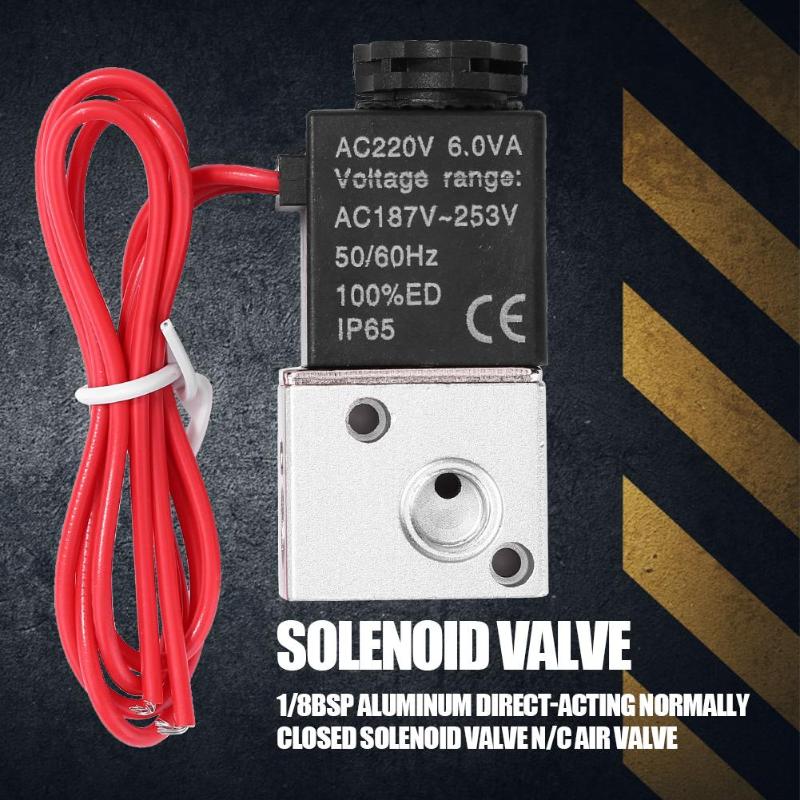 1/8BSP 3 Way Normally Solenoid Closed Fast Response Electric Switch Water Valve Control Appropriate Flow and Direction