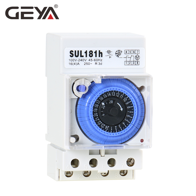GEYA SUL181h Din Rail Analog Mechanical Timer Switch 30 Minutes Programmable110V 220V Timer