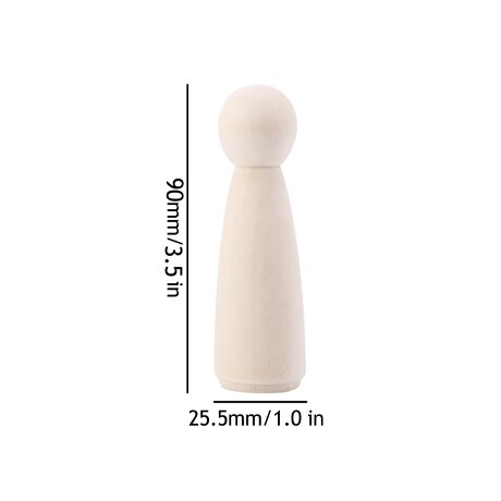 Baby Toys 10pcs Peg Dolls Maple Wood Wedding Dolls Home Decor Diy Nature Wooden Dolls Montessori Toy Baby Products 35/43/55/65mm: 90mm Girls