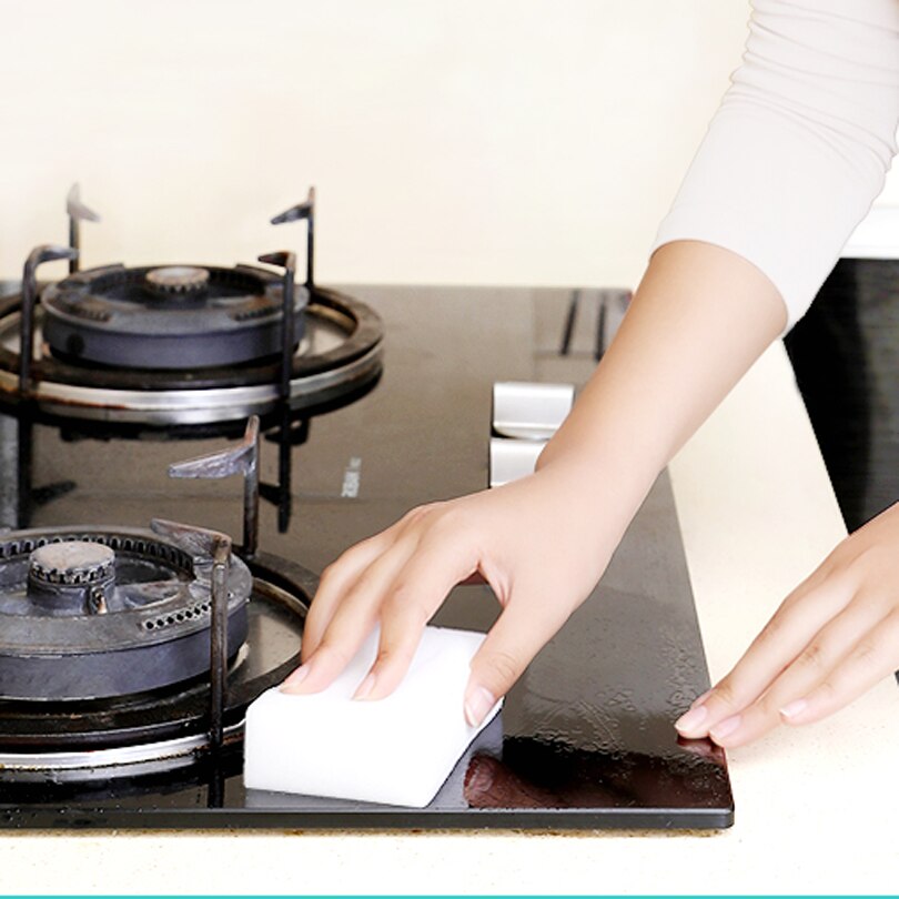 Big Size White Magic Sponge Eraser Melamine Cleaner, 60PCS Multi-functional 100x70x30mm